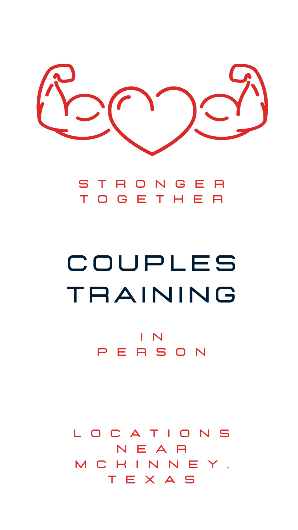 Personal fitness training icon for in-person training for couples that want to workout together near McKinney, Texas