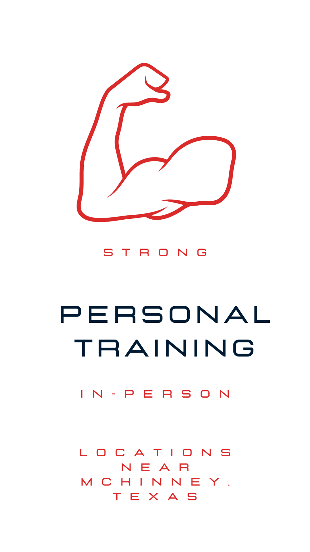 Personal fitness training icon for in-person training near McKinney, Texas